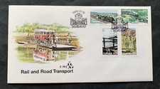 Transkei South-Africa 1989 - cover with 4 stamps Rail road
