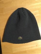 Lacoste Beanie Mütze gerippt blau ORIGINAL #OO F4797 Unisex