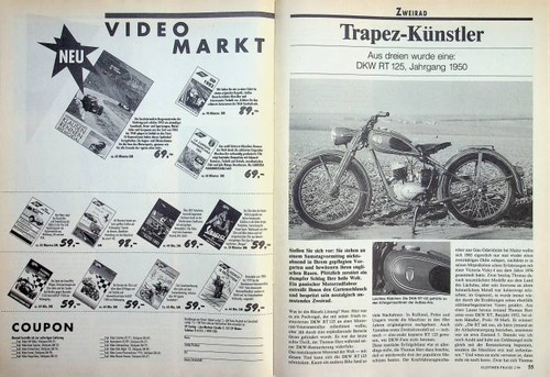 Oldtimer praxis 1994 dkw rt - oldtimer,