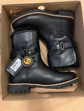 Panama Jack Leder Boots Stiefel Lammfell Schwarz. Gr. 40 passt für 39-39,5