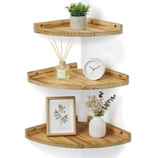 Eckregal Holz 3er Set