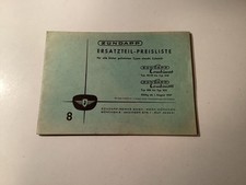 Zündapp Ersatzteil-Preisliste