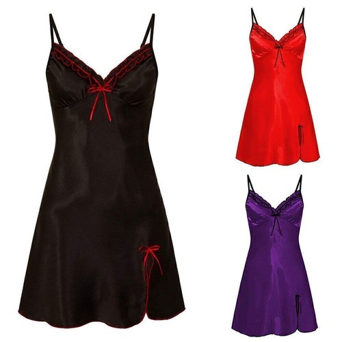 Damen satin nachthemd - damen,