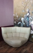 Château d'ax Couchgarnitur leder weiß 3-Teilig