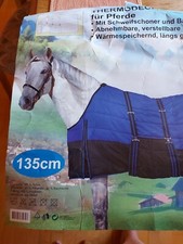Thermodecke für PFERDE 135 cm royalblau