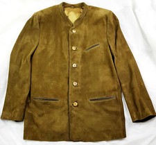 Meindl Trachten Luxus-Leder-Janker Sämisch gegerbtes Hirschleder Gr.58 XXXL