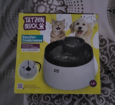 Tatzenglück Haustier Trinkbrunnen für Katzen/kleine Hunde inkl. Aktivkohlefilter