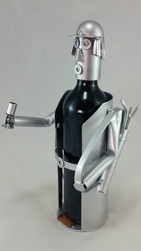 Weinflaschenhalter golfer mit - weinflaschenhalter,