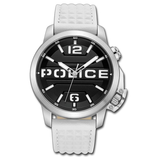 Police herrenuhr leder weiß - herrenuhr,