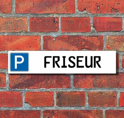 Schild parkplatz friseur 3 - schild,