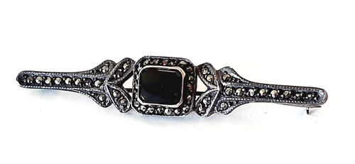 Art deco silber brosche - °,