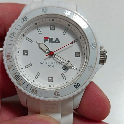 Fila vintage uhr - unisex, weiß