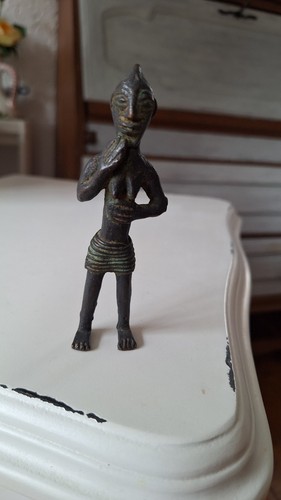 Bronzefigur afrika frau - bronzefigur,