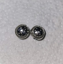 2x Pandora Charm Clip Mond mit Sternen, 925 Sterling Silber