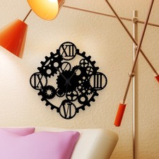 Wandkings Wanduhr Design-Wanduhr Zahnrad moderne Wanduhr Farbwahl