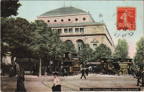 Cpa paris place chatelet - cpa, de