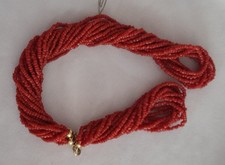 Halskette    8- reihig-  Rote