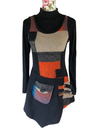 Kleid shirt set wolle tunika - kleid,