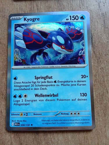 Pokemon holo karte kyogre - pokemon,
