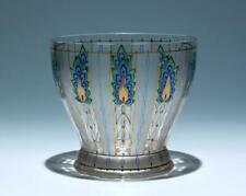 Signierte Jugendstil Glasvase