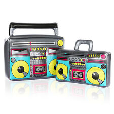 FunX Aufblasbarer Ghettoblaster Boom Box für Partys, Karneval 80er 90er Outfit