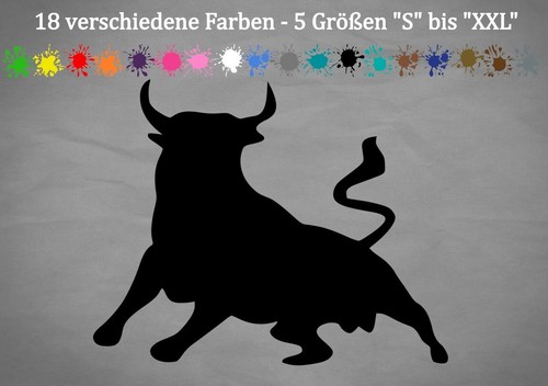 Stier aufkleber toro - aufkleber, el