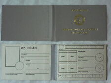 ORIGINAL DDR MDI STRAFVOLLZUG DIENSTBUCH AUSWEIS BLANKO KEIN REPRO 