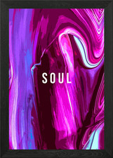 S O U L Gerahmtes Wandbild