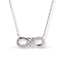KUVARS | Halskette "Infinity" 925 Silber Unendlichkeit Damen Frauen Geschenkidee