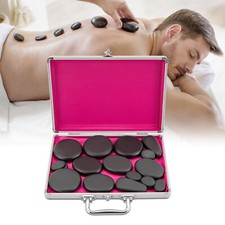 Massage-Set mit heißen Steinen Groß Erwärmer Heater Box Stein mit Heizbox fürSpa
