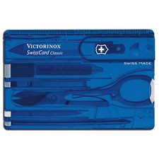 NEU Victorinox Multitool Swiss Card blau für Camping Outdoor Survival Bushcraft