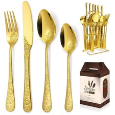 Besteck Set Gold, 24 Teile