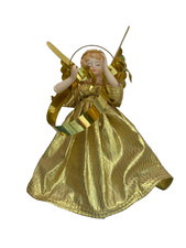 Dekofigur ❤️ Deko-Engel  Brokat?-Engel ca. 20 cm groß