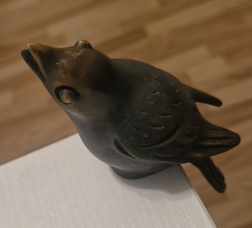 Bronze kunst vogel und eule - bronze,