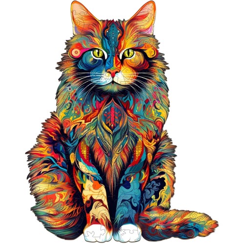 Holzpuzzle erwachsene katze - holzpuzzle, erwachsene,