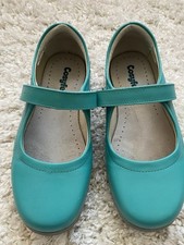 Cosyfeet Riemchenballerina Ballerina Comfortschuhe Türkis Klett Gr 38/ 5 wie Neu