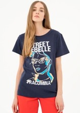 Fracomina T-Shirt Blau Neue