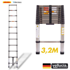 Teleskopleiter 3,2m Stehleiter Anlegeleiter Mehrzweckleiter Aluleiter max 150kg