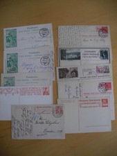 SCHWEIZ 10 Postkarten Ganzsachen, 1900-1951