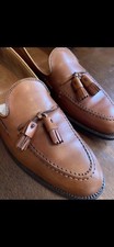 Alden Tassel Loafer Cognacfarbend Neuwertig (Extra Schmal)