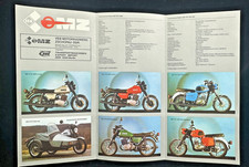 DDR MZ Zschopau Reklame ETZ 250 und TS 125 / 150 Modelle / Technische Daten / JO