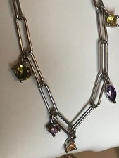 Moderne Halskette 925 Sterlingsilber Rhodiniert Zirkonia Dänische Luxusschmuck