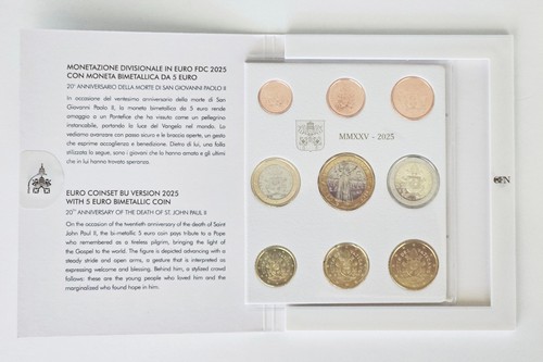 Vatican 2025 euro coin - set, bu