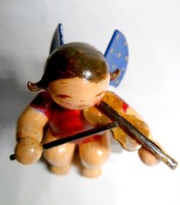 Dachbodenfund!  Alter sitzender Wendt & Kühn Engel mit Geige aus Omas Nachlass