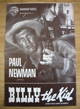 Billy the Kid Einer muss dran glauben Paul Newman Orig.  Werberatschlag komplett