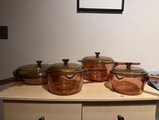 4 Rauchglas Vintage 70er