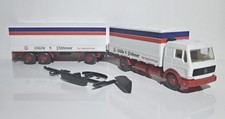 Wiking H0 1:87 LKW MERCEDES MB 1635 WERBEMODELL Planen LASTZUG "GILDE PILSENER"