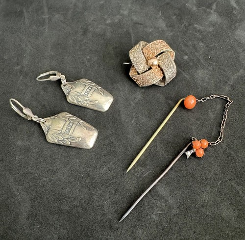 Konvolut antikschmuck silber - konvolut,