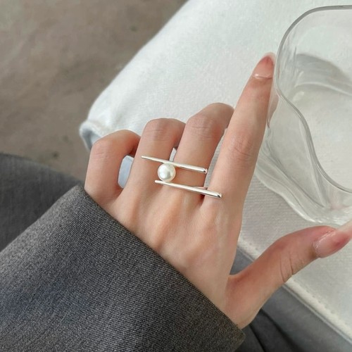 Damen ring offen mit - ring,