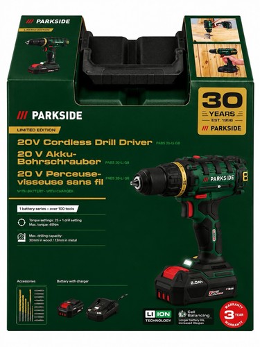 Parkside pabs g8 - pabs, 20v